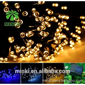 Factory Direct Sale Warm White LED Light manufacturer Solar Lighting Copper String Wedding Decoration Curtain ligh